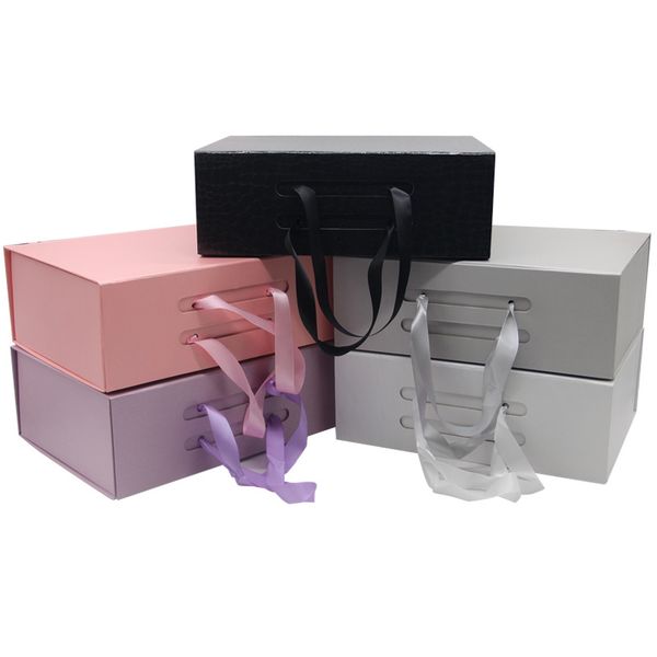 spot customizable portable flip gift wrap folding box can be loaded with leather bags clothing shoes general packaging paper case
spot customizable portable flip gift wrap folding box can be loaded with leather bags clothing shoes general packaging paper case