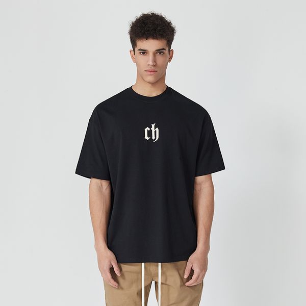 factory brand ch "hhkk" ch foam printing short simple american high street drop shoulder sleeve china, White;black
factory brand ch "hhkk" ch foam printing short simple american high street drop shoulder sleeve china, White;black