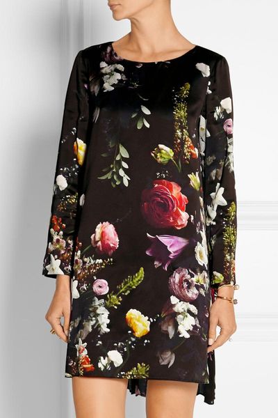 casual dresses fashion flower print women asymmetrical dress elegant long sleeve pleated 15108110b1, Black;gray
casual dresses fashion flower print women asymmetrical dress elegant long sleeve pleated 15108110b1, Black;gray
