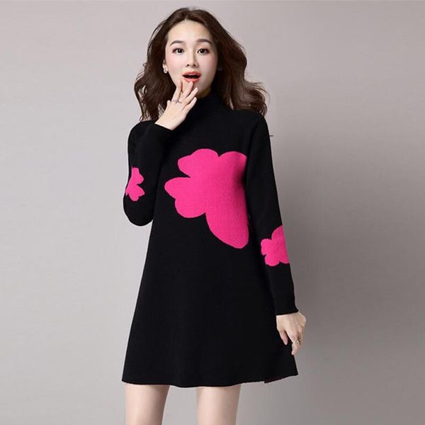 casual dresses autumn winter knitting sweater dress women loose large size female fashion long sleeve turtleneck print, Black;gray
casual dresses autumn winter knitting sweater dress women loose large size female fashion long sleeve turtleneck print, Black;gray