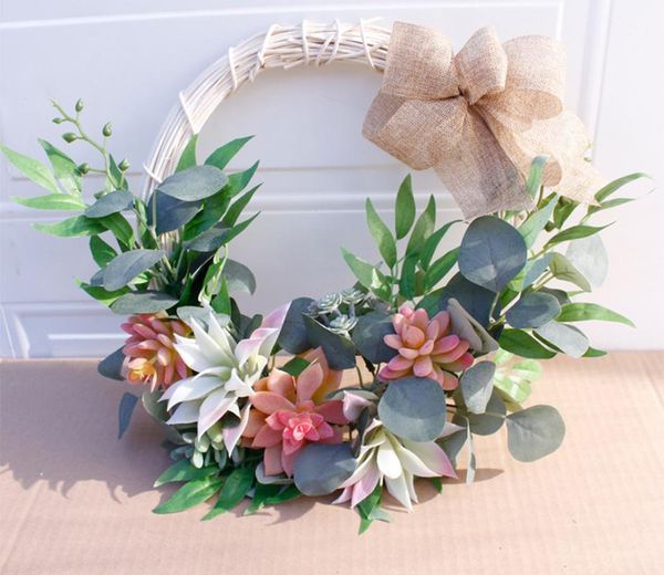 decorative flowers & wreaths 16inch artificial succulent twig wreath gift, handmade round garland design for front door wall window wedding
decorative flowers & wreaths 16inch artificial succulent twig wreath gift, handmade round garland design for front door wall window wedding