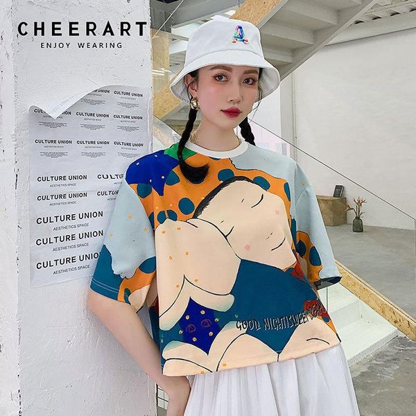 women's t-shirt cheerart kawaii graphic t shirts short sleeve tees crewneck summer crop 2021 print tshirt women desinger aesthetic clot, White
women's t-shirt cheerart kawaii graphic t shirts short sleeve tees crewneck summer crop 2021 print tshirt women desinger aesthetic clot, White