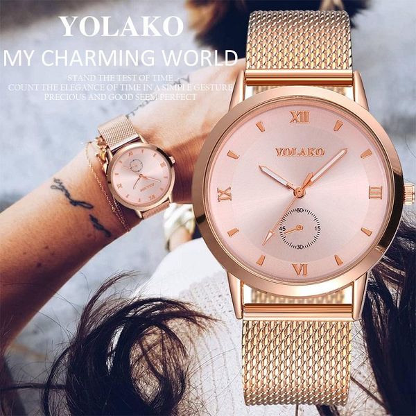 fashion women watches rose gold mesh watch simple casual quartz wristwatches female clock montre femme 2021, Slivery;brown
fashion women watches rose gold mesh watch simple casual quartz wristwatches female clock montre femme 2021, Slivery;brown