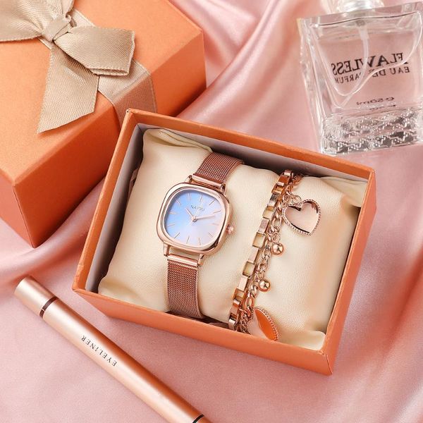 wristwatches brand 2pcs set casual watch for women bracelet ip gold plated ladies wrist clock simple dress gfit montre femme, Slivery;brown
wristwatches brand 2pcs set casual watch for women bracelet ip gold plated ladies wrist clock simple dress gfit montre femme, Slivery;brown