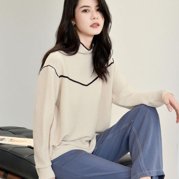 women's sweaters japanese simple high neck wool sweater women 2021 autumn and winter style knitted all-match bottoming shirt 015w, White;black
women's sweaters japanese simple high neck wool sweater women 2021 autumn and winter style knitted all-match bottoming shirt 015w, White;black