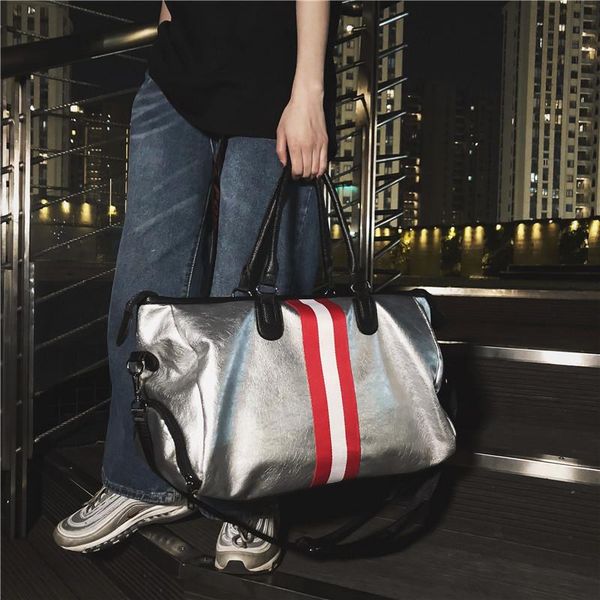 duffel bags a type of colored belt travel bag, pu leather, korean version, large capacity handbag, fitness sports single shoulder
duffel bags a type of colored belt travel bag, pu leather, korean version, large capacity handbag, fitness sports single shoulder