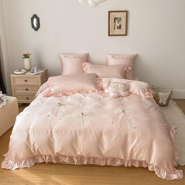 bedding sets quality quilt cover 60tc double-sided lenzing tencel set spring summer simple bed sheet 1.8m princess lace
bedding sets quality quilt cover 60tc double-sided lenzing tencel set spring summer simple bed sheet 1.8m princess lace