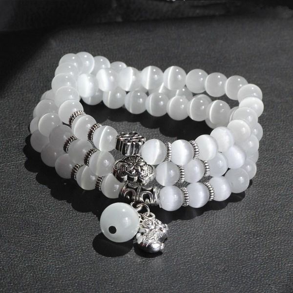 beaded, strands crystal opal bracelet three-circle cat's eye lady's handicraft, Black
beaded, strands crystal opal bracelet three-circle cat's eye lady's handicraft, Black