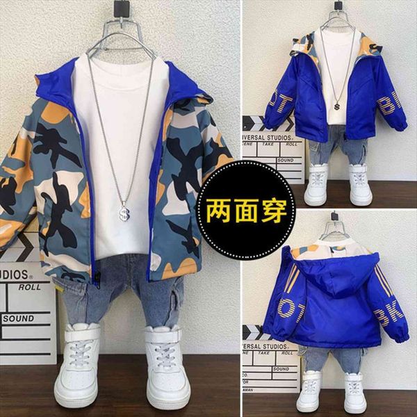 boys girls jacket spring autumn childrens korean version the baby fashion on both sides wear windbreaker, Blue;gray
boys girls jacket spring autumn childrens korean version the baby fashion on both sides wear windbreaker, Blue;gray