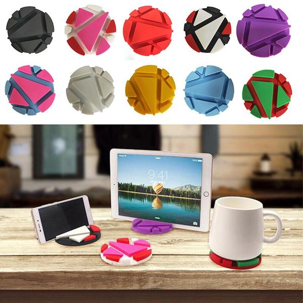 color multifunction phone holder table mat silicone cup pad desk pen card mug support bracket stand cell mounts & holders
color multifunction phone holder table mat silicone cup pad desk pen card mug support bracket stand cell mounts & holders