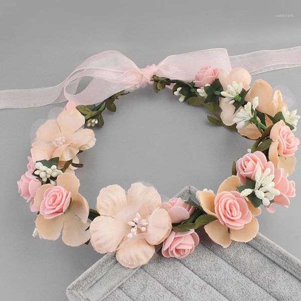 women styling beach party bridal wedding summer fashion hair band accessories headband elegant girls banquet floral wreath1
women styling beach party bridal wedding summer fashion hair band accessories headband elegant girls banquet floral wreath1