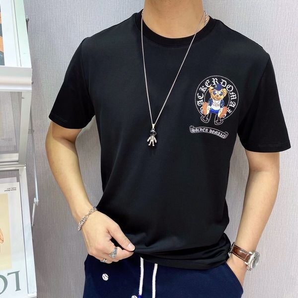 bette summer ch crosin diamond bear sanskrit horseshoe print half round neck short sleeve t-shirt for men and wo, White;black
bette summer ch crosin diamond bear sanskrit horseshoe print half round neck short sleeve t-shirt for men and wo, White;black