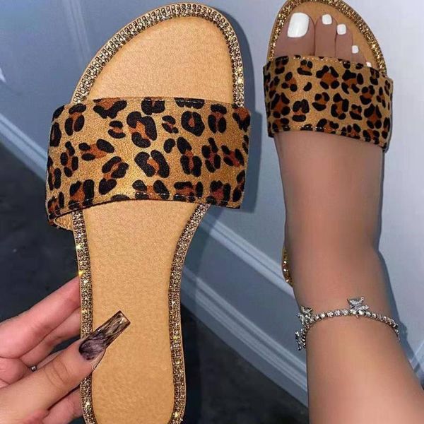 women shoes fashion women's casual summer flip-flops breathable outdoor leopard rhinestone flat sandals slippers 2021, Black
women shoes fashion women's casual summer flip-flops breathable outdoor leopard rhinestone flat sandals slippers 2021, Black