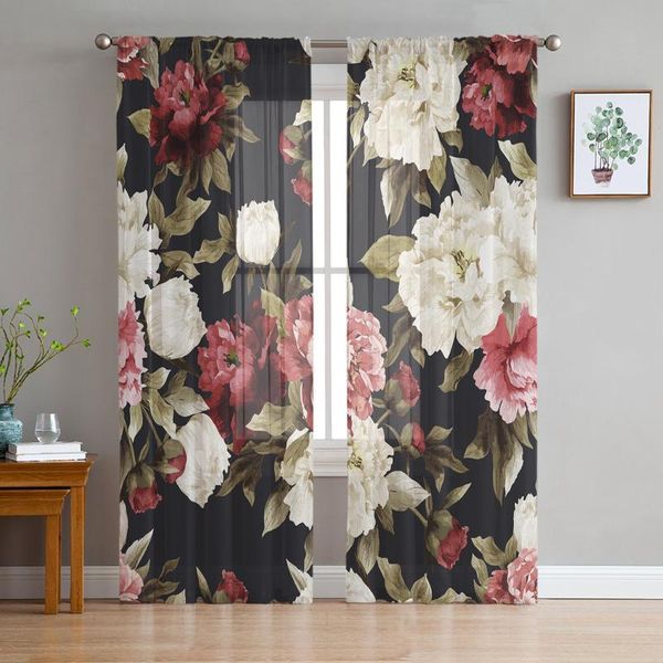 curtain & drapes flower petals red white leaves plants modern tulle curtains for living room bedroom home kitchen window sheer
curtain & drapes flower petals red white leaves plants modern tulle curtains for living room bedroom home kitchen window sheer