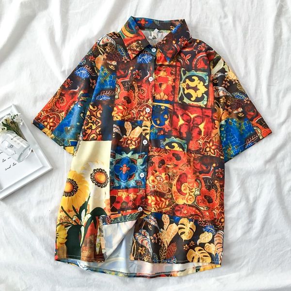 women's blouses & shirts women/man bf style oversize harajuku hawaii streetwear short sleeve female blusas mujer 1f9v, White
women's blouses & shirts women/man bf style oversize harajuku hawaii streetwear short sleeve female blusas mujer 1f9v, White