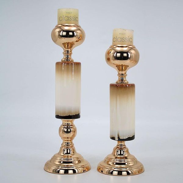 reetro wrought metal ceramics candle holders amber/gold candlestick holder for wedding home decorati
reetro wrought metal ceramics candle holders amber/gold candlestick holder for wedding home decorati