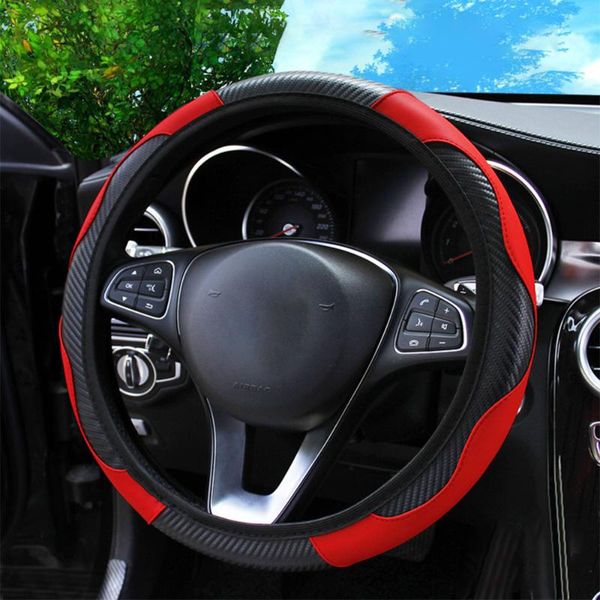 steering wheel covers 37-38cm carbon fiber car cover breathable anti-slip pu leather protector accessories
steering wheel covers 37-38cm carbon fiber car cover breathable anti-slip pu leather protector accessories