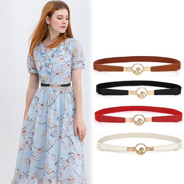 belts fashion waist belt women thin stretch cummerbunds golden metal rose flower buckle casual waistband decorative dress, Black;brown
belts fashion waist belt women thin stretch cummerbunds golden metal rose flower buckle casual waistband decorative dress, Black;brown