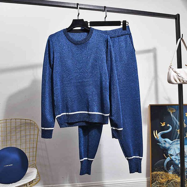 women's two piece pants autumn set women pullover fashion bright silk loose knitwear + casual 2 womens outfits g485 5twb, White
women's two piece pants autumn set women pullover fashion bright silk loose knitwear + casual 2 womens outfits g485 5twb, White