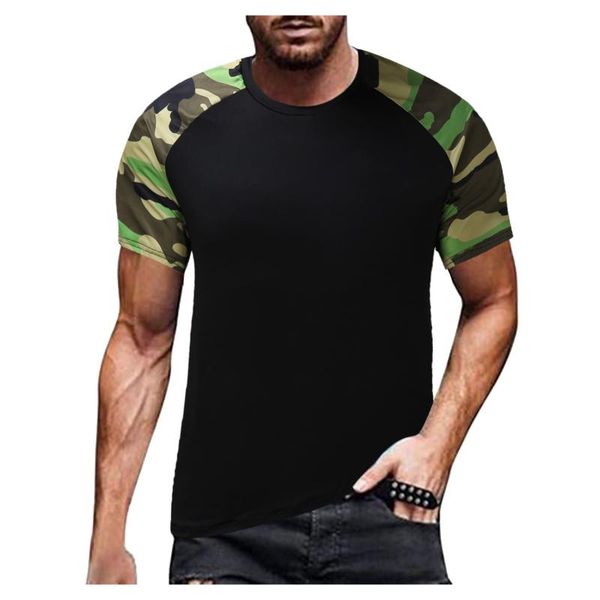 men's t-shirts t shirt for men summer sports and leisure camouflage stitching short-sleeved t-shirt plus size pullover camiseta hombre, White;black
men's t-shirts t shirt for men summer sports and leisure camouflage stitching short-sleeved t-shirt plus size pullover camiseta hombre, White;black