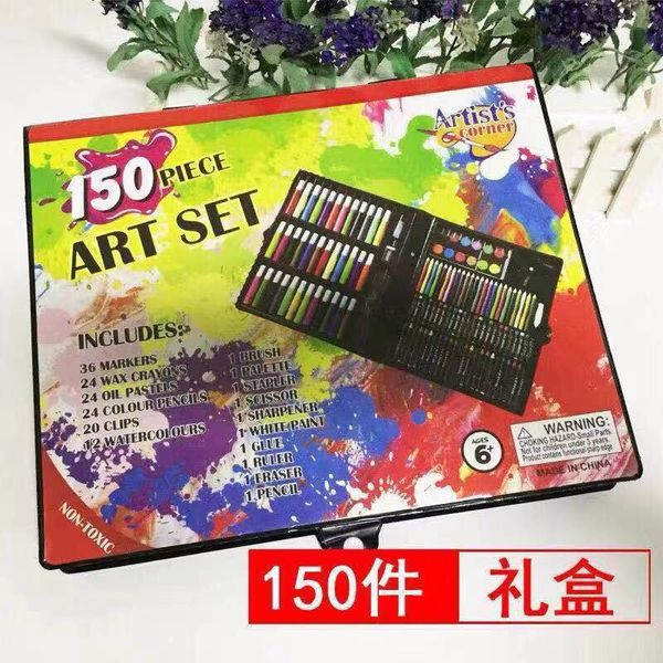 painting pens 150 piece of children's kindergarten color pen student gift stationery set oil painting stick crayon, Black;red
painting pens 150 piece of children's kindergarten color pen student gift stationery set oil painting stick crayon, Black;red