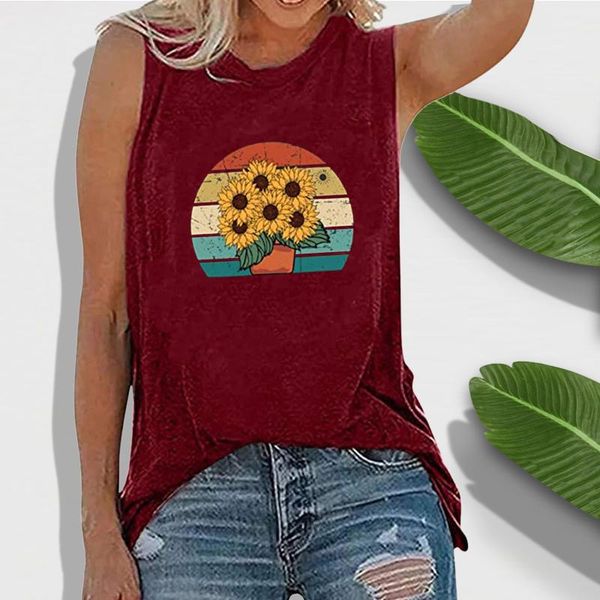 camis sunflower bouquet tank women fashion tshirt casual flower series sleeveless streetwear vogue cool girl women's tanks &, White
camis sunflower bouquet tank women fashion tshirt casual flower series sleeveless streetwear vogue cool girl women's tanks &, White