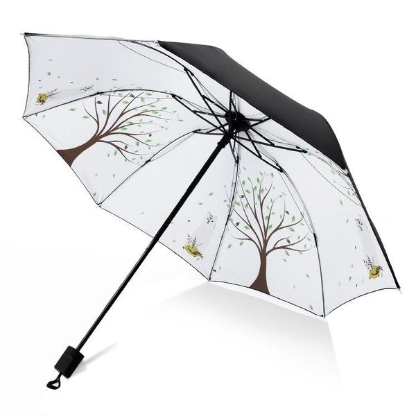 umbrellas creative women sunny and rainy umbrella three folding black coating sunscreen uv protection windproof strong rain
umbrellas creative women sunny and rainy umbrella three folding black coating sunscreen uv protection windproof strong rain