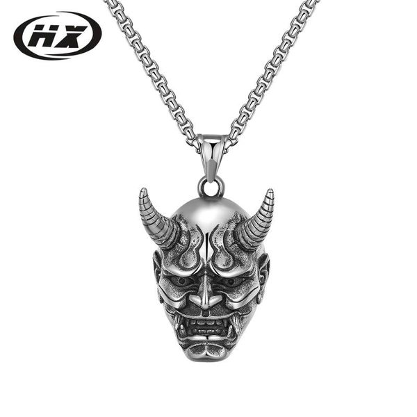 pendant necklaces skull necklace ghost mask titanium steel hip hop personality male long, Silver
pendant necklaces skull necklace ghost mask titanium steel hip hop personality male long, Silver