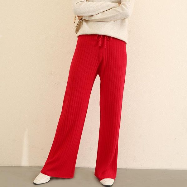women's pants & capris 100% cashmere knitting women wide leg 2021 winter fashion warm long trousers female leggings, Black;white
women's pants & capris 100% cashmere knitting women wide leg 2021 winter fashion warm long trousers female leggings, Black;white