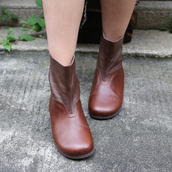 boots original soft sole women genuine leather comfortable flat handmade retro ankle mother shoes plus size 40-42, Black
boots original soft sole women genuine leather comfortable flat handmade retro ankle mother shoes plus size 40-42, Black