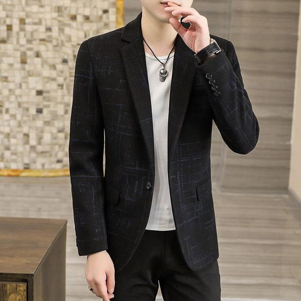 men's suits & blazers dyb&zacq suit korean version slim small men dark stripe casual coat check single jacket fashion 3xl, White;black
men's suits & blazers dyb&zacq suit korean version slim small men dark stripe casual coat check single jacket fashion 3xl, White;black