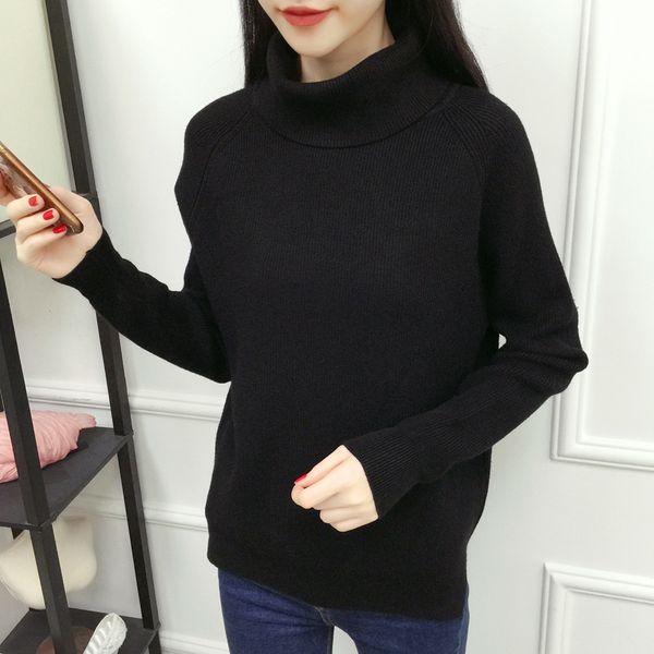 c47w turtleneck sweater women fashion autumn winter black knitted pullovers long sleeve jumper pull femme clothing hmgx, White;black
c47w turtleneck sweater women fashion autumn winter black knitted pullovers long sleeve jumper pull femme clothing hmgx, White;black