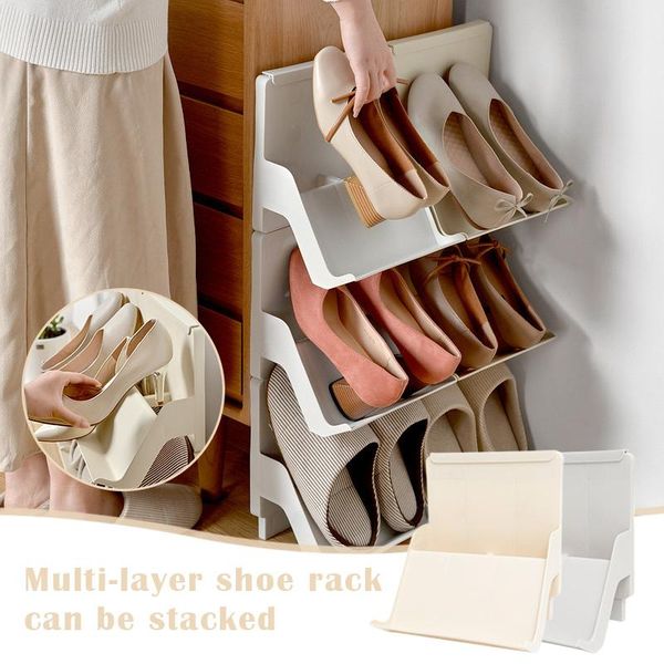 1/2/4pcs stackable space-saving shoes shelf single layer plastic shoe rack for home dorm vj-drop clothing & wardrobe storage
1/2/4pcs stackable space-saving shoes shelf single layer plastic shoe rack for home dorm vj-drop clothing & wardrobe storage