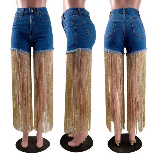 women tassels denim straight fashion high waist short jeans summer streetwear casual shorts, Blue
women tassels denim straight fashion high waist short jeans summer streetwear casual shorts, Blue
