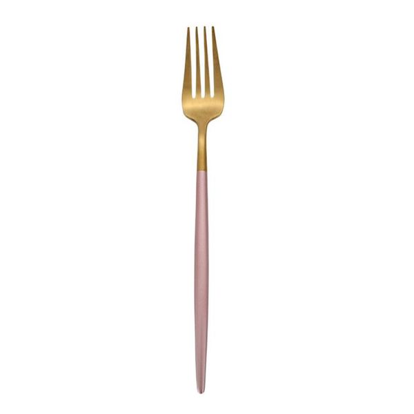 forks stainless steel western serving creative round slim handle dinner premium tableware (pink and golden)
forks stainless steel western serving creative round slim handle dinner premium tableware (pink and golden)