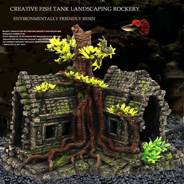fish tank rockery landscaping tree house aquarium decoration creative wooden ornaments to avoid the hole decorations
fish tank rockery landscaping tree house aquarium decoration creative wooden ornaments to avoid the hole decorations