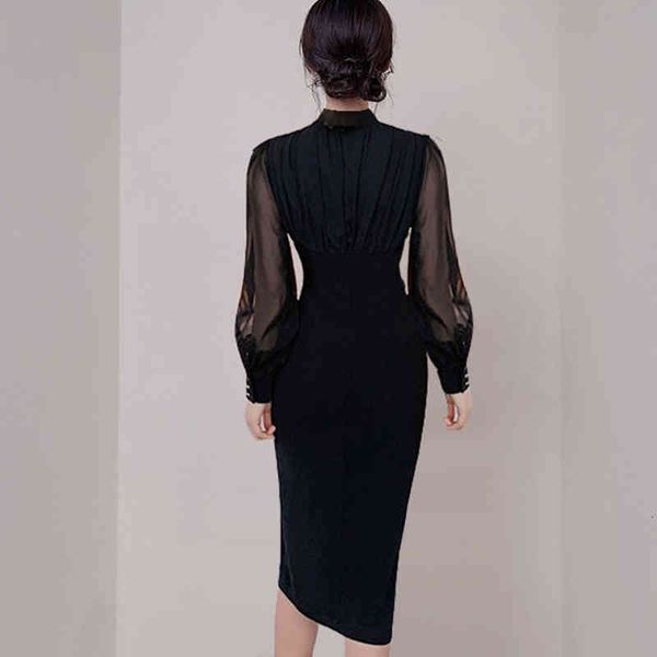 dresses elegant split double breasted womens simple slim chiffon stitching sheath bodycon es office wear vestidos, Black;gray
dresses elegant split double breasted womens simple slim chiffon stitching sheath bodycon es office wear vestidos, Black;gray