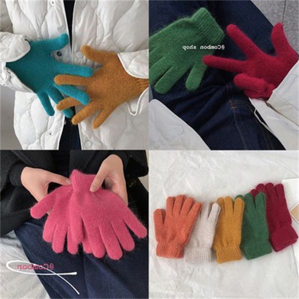 student men' korean version women' rabbit hair knitting solid color warm gloves driving non slip candy lovers, Blue;gray
student men' korean version women' rabbit hair knitting solid color warm gloves driving non slip candy lovers, Blue;gray
