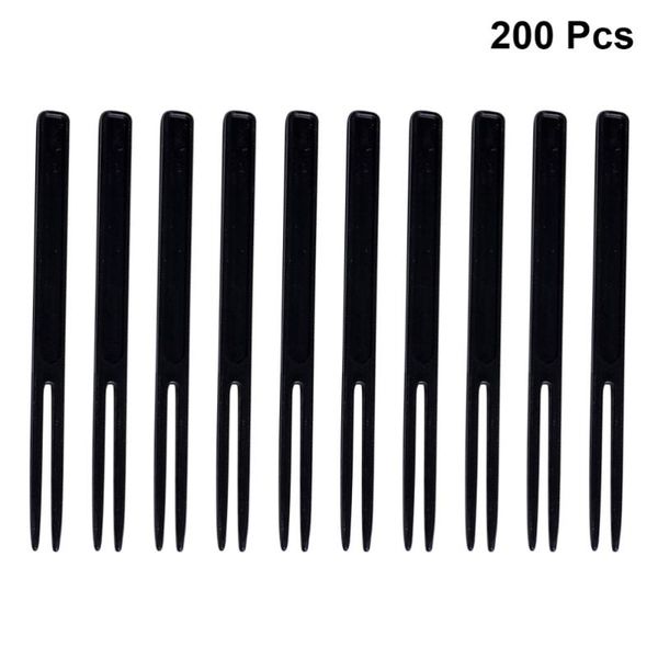 200pcs disposable plastic fruit picks two tooth cake forks party supplies for wedding birthday (black) flatware
200pcs disposable plastic fruit picks two tooth cake forks party supplies for wedding birthday (black) flatware