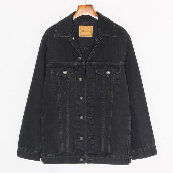 women's jackets spring fashion mid long black denim jacket coat women korean student outerwear big size loose sleeve jeans female, Black;brown
women's jackets spring fashion mid long black denim jacket coat women korean student outerwear big size loose sleeve jeans female, Black;brown