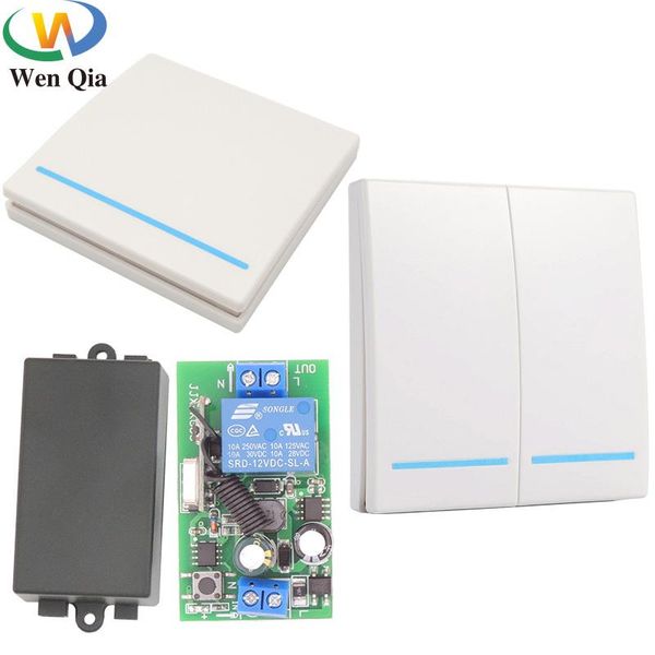 smart home control wenqia 433mhz wall switch wireless remote light 220v 10a 1ch receiver panel for ceiling lamp bulb chandelier
smart home control wenqia 433mhz wall switch wireless remote light 220v 10a 1ch receiver panel for ceiling lamp bulb chandelier