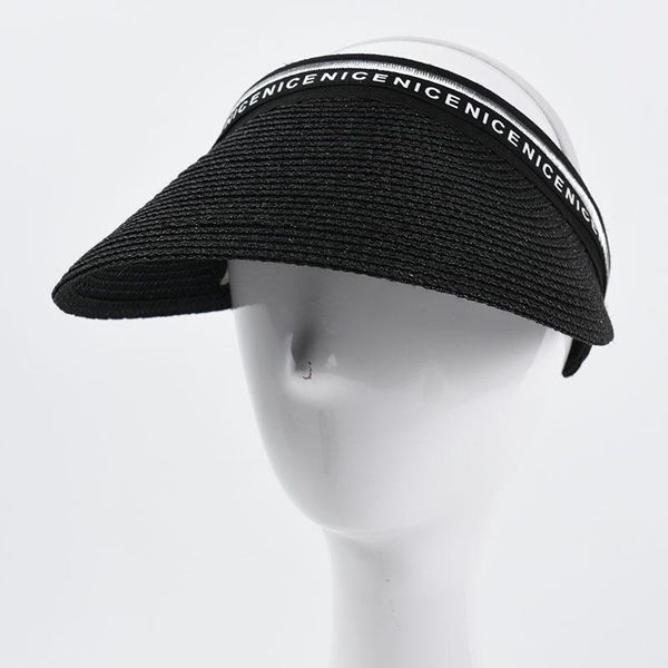 wide brim hats korea stylish summer beach women sun visor protection straw adjustable uv black hat empty sport golf caps, Blue;gray
wide brim hats korea stylish summer beach women sun visor protection straw adjustable uv black hat empty sport golf caps, Blue;gray