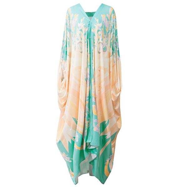 party dresses designer runway bohemian high-quality women's fashion elegant v-neck batwing sleeve knit printing loose long dress, White;black
party dresses designer runway bohemian high-quality women's fashion elegant v-neck batwing sleeve knit printing loose long dress, White;black