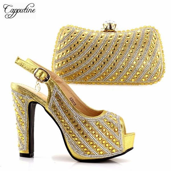 dress shoes most fashion gold with handbag latest sandals and purse set shinning stones s2872 ,heel height 12.5cm, Black
dress shoes most fashion gold with handbag latest sandals and purse set shinning stones s2872 ,heel height 12.5cm, Black