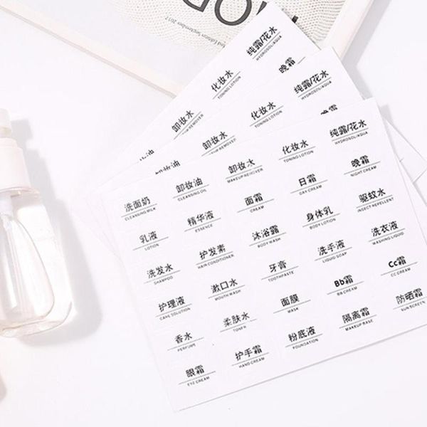 gift wrap 30pcs/sheet cosmetic classification transparent rectangular label affixed to travel cosmetics bottle waterproof marking
gift wrap 30pcs/sheet cosmetic classification transparent rectangular label affixed to travel cosmetics bottle waterproof marking