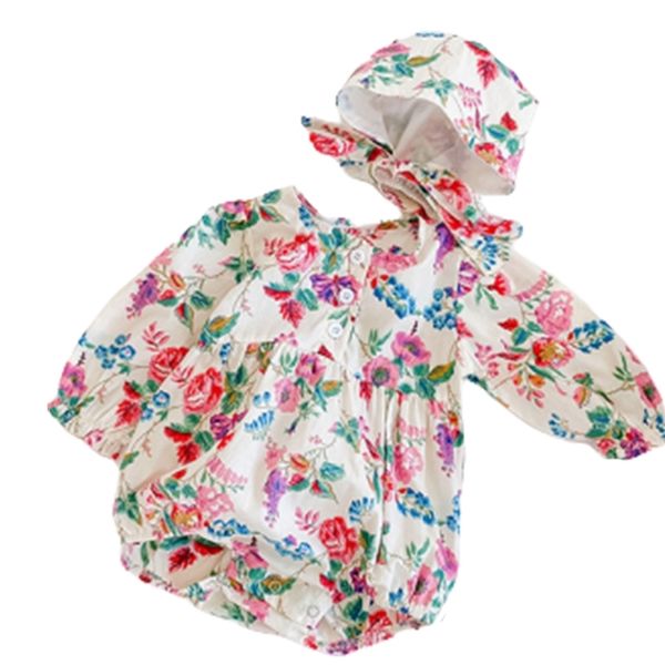 autumn girls clothes floral cotton bodysuits hat sweet baby outfit cute toddler long-sleeve jumpsuit 210417, Blue
autumn girls clothes floral cotton bodysuits hat sweet baby outfit cute toddler long-sleeve jumpsuit 210417, Blue