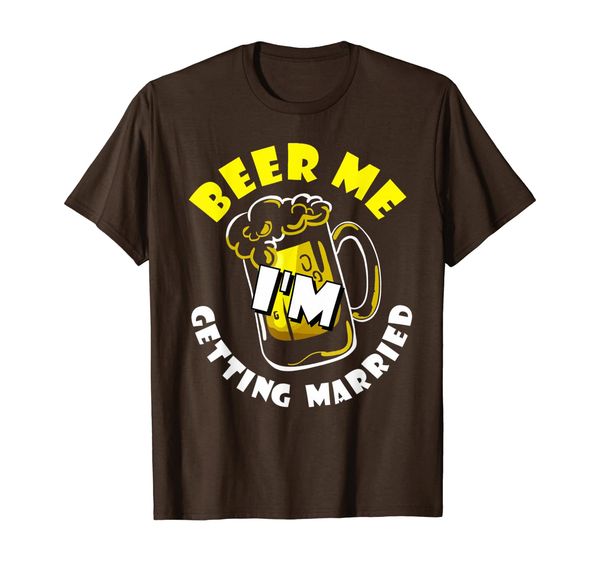 bachelor stag party groom gift beer me i'm getting married t-shirt, White;black
bachelor stag party groom gift beer me i'm getting married t-shirt, White;black