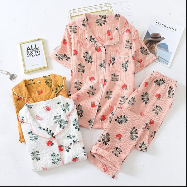 100% cotton pajamas spring womens sleepwears and summer short sleeved trousers crepe suit home service thin cartoon two piece, Black;red
100% cotton pajamas spring womens sleepwears and summer short sleeved trousers crepe suit home service thin cartoon two piece, Black;red