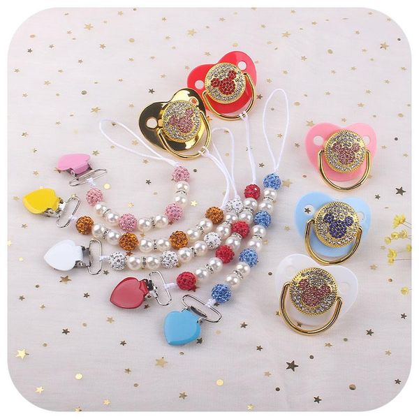 pacifiers# bling luxury rhinestone baby teether pacifier with clip cartoon infant silicone orthodontic nipple sleep soother
pacifiers# bling luxury rhinestone baby teether pacifier with clip cartoon infant silicone orthodontic nipple sleep soother