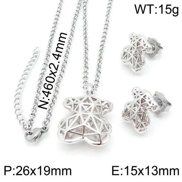 jewelry sets brand new 316l stainless steel necklaces earrings women bear accessories gifts party, Black
jewelry sets brand new 316l stainless steel necklaces earrings women bear accessories gifts party, Black